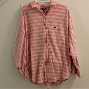 Hurley Boyfriend Fit Button Down Shirt size L